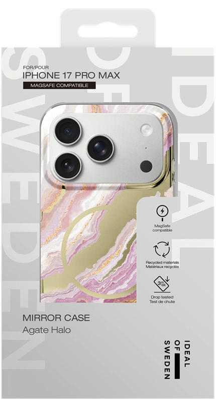 Ideal of Sweden iPhone 17 Pro Max MagSafe dėklas Mirror, Agate Halo, 4 nuotrauka
